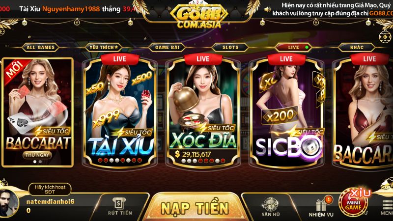 Casino Go88 Đa Dạng Trò Chơi Phong Phú