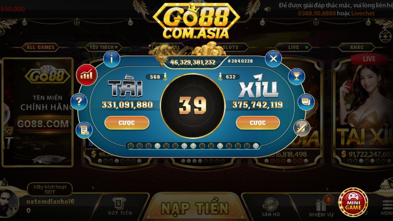 Giới thiệu về tài xỉu Go88