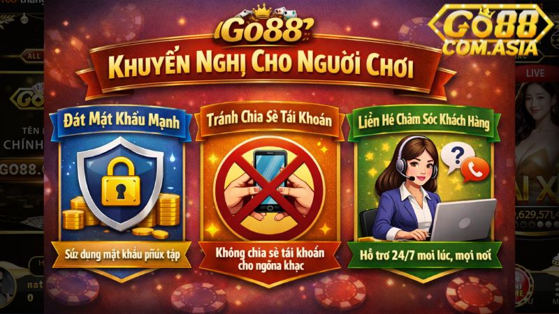 Khuyến nghị của Go88 cho người chơi
